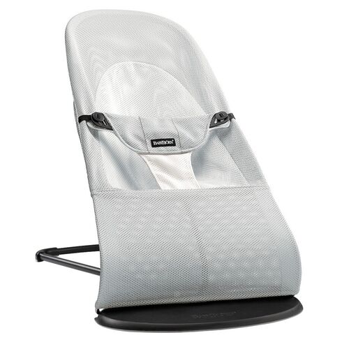 BabyBjorn - Balansoar Balance Silver White Mesh, Culoare: Alb/Gri