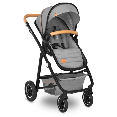 Carucior Lionelo Amber 2 in 1, Pana la 22 kg, Gri deschis, Culoare: Gri deschis, Model: 2 in 1,poza 6