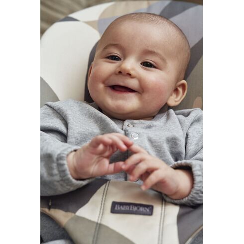 BabyBjorn - Balansoar Bliss print Khaki/Green, Bumbac, Culoare: Verde,poza 5