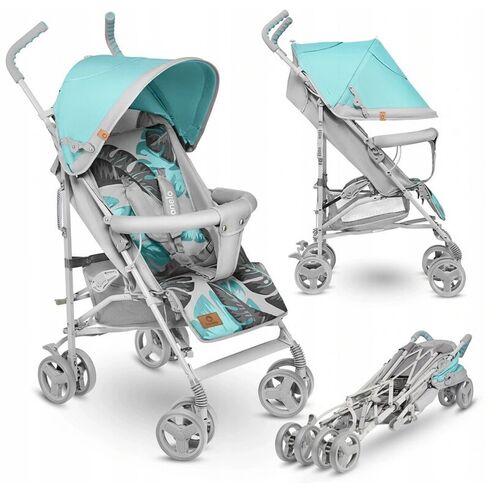 Carucior sport Lionelo Elia, Tropical Turquoise, Culoare: Turquoise,poza 3