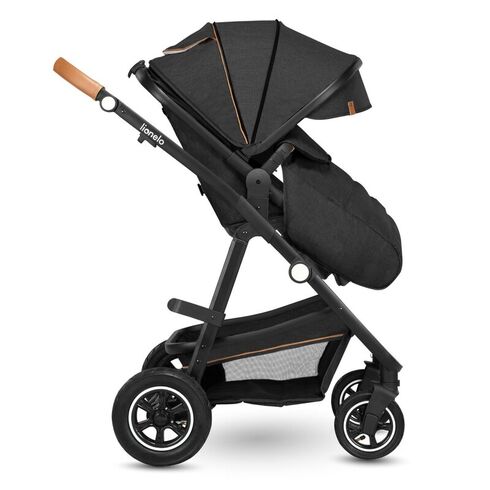 Carucior Lionelo Amber 2 in 1, Pana la 22 kg, Gri inchis, Culoare: Gri, Model: 2 in 1,poza 6