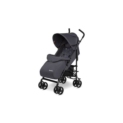 Carucior sport Lionelo Elia, Gri inchis, Culoare: Gri/Negru,poza 3