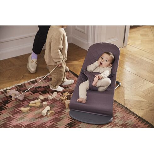 BabyBjorn - Balansoar Bliss Dark Purple, Bumbac, Culoare: Mov,poza 2