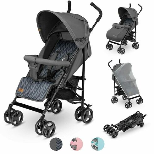 Carucior sport Lionelo Elia, Graphite, Culoare: Gri,poza 2