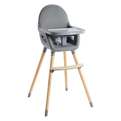 Scaun de masa transformabil Scandi Grey BabyGo, Culoare: Gri