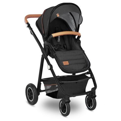 Carucior Lionelo Amber 3 in 1, Pana la 22 kg, Gri inchis, Culoare: Gri, Model: 3 in 1,poza 4  - ExclusivMAG.ro Carucior Lionelo Amber 3 in 1, Pana la 22 kg, Gri inchis, Culoare: Gri, Model: 3 in 1,poza 4