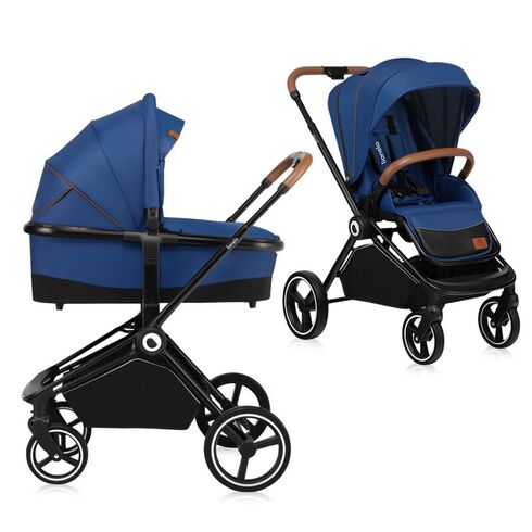 Carucior Lionelo Mika 2 in 1,Albastru, Culoare: Albastru, Model: 2 in 1