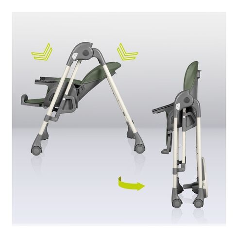 Lionelo - Scaun de masa si balansoar, 2 in 1, Laurice, 0 luni+, Verde, Culoare: Verde,poza 5