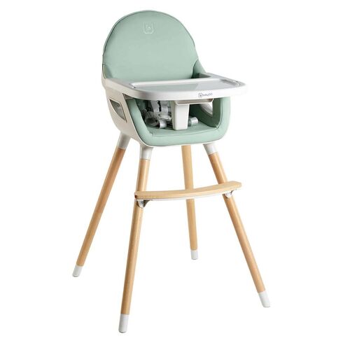 Scaun de masa transformabil Scandi Green BabyGo, Culoare: Verde