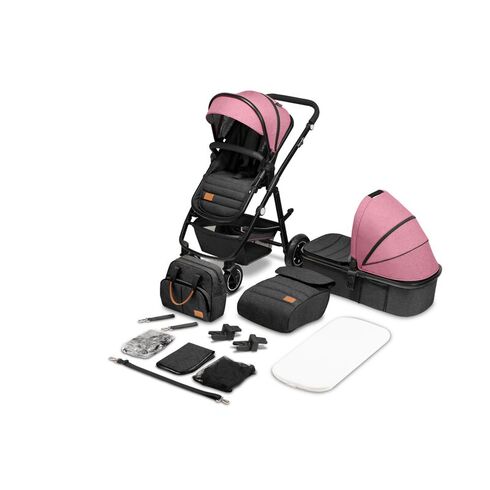 Carucior Lionelo Amber 2 in 1, Pana la 22 kg, Roz, Culoare: Roz, Model: 2 in 1,poza 2