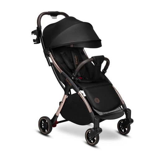 Carucior sport Lionelo Julie One, 0-22 kg, Negru/Auriu, Culoare: Negru/Auriu, Model: sport