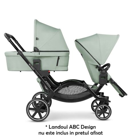 Carucior gemeni Zoom Pine ABC Design, Culoare: Verde, Model: gemeni,poza 7