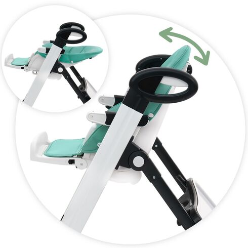 Scaun de masa AppeKids - Vogue - River Green, Culoare: Turquoise,poza 3