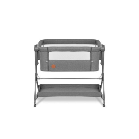 Patut co-sleeper Lionelo Leonie Plus, Pliabil, Cu sistem de leganare, Gri, Culoare: Gri, Dimensiuni: 80x50,poza 3