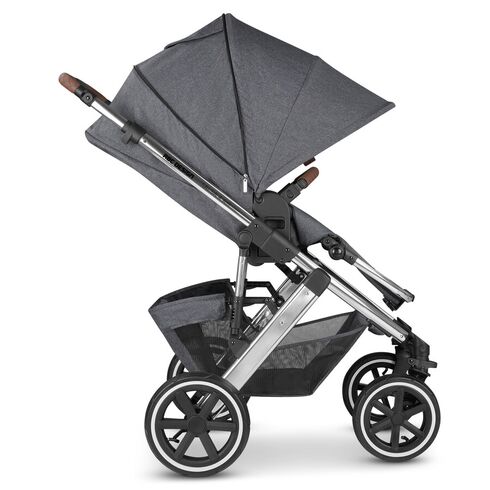 Carucior 2 in 1 Salsa 4 AIR Asphalt ABC Design, Culoare: Gri, Model: 2 in 1 - poza 8 - ExclusivMAG.ro