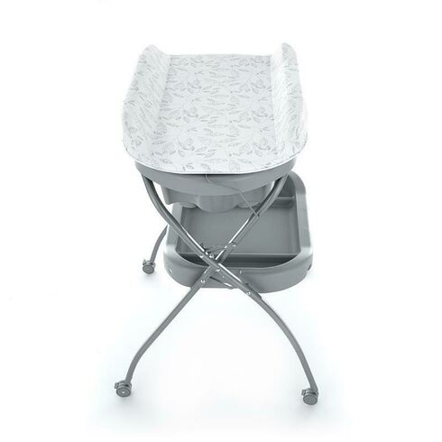 Cadita Petite&Mars 3 in 1, Spa, Pliabila, Cu roti si sistem de scurgere, Gri, Culoare: Gri - poza 2 - ExclusivMAG.ro