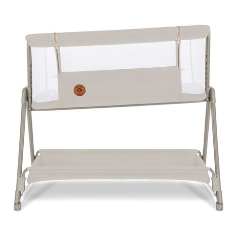 Patut co-sleeper Lionelo Luna, 2 in 1, Cu laterala culisanta, Bej, Culoare: Crem, Dimensiuni: 80x50,poza 4
