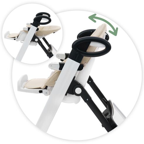 Scaun de masa AppeKids - Vogue - Beige, Culoare: Crem,poza 3