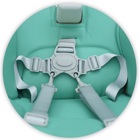 Scaun de masa AppeKids - Sky - River Green, Culoare: Turcoaz,poza 5