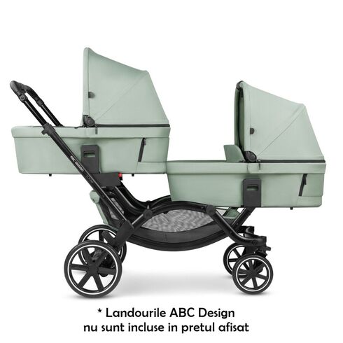 Carucior gemeni Zoom Pine ABC Design, Culoare: Verde, Model: gemeni,poza 8