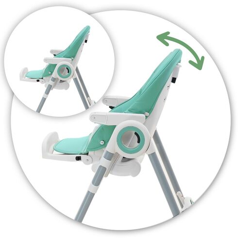 Scaun de masa AppeKids - Sky - River Green, Culoare: Turcoaz,poza 3