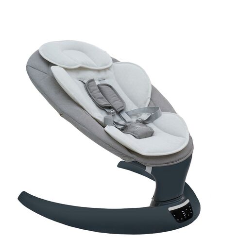 Leagan electric multifunctional pentru bebelusi AppeKids - I-Size - Powder Grey, Culoare: Gri,poza 6