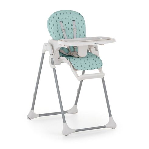 Scaun de masa Petite&Mars Gusto, 6- 36 luni, Green Trees, Culoare: Turquoise