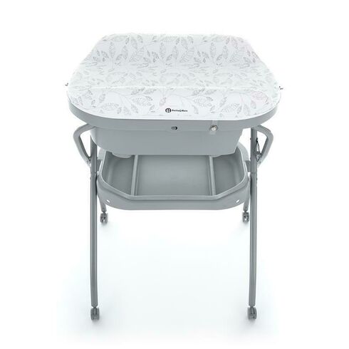 Cadita Petite&Mars 3 in 1, Spa, Pliabila, Cu roti si sistem de scurgere, Gri, Culoare: Gri - poza 3 - ExclusivMAG.ro