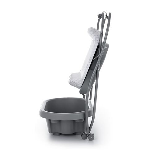 Cadita Petite&Mars 3 in 1, Spa, Pliabila, Cu roti si sistem de scurgere, Gri, Culoare: Gri - poza 5 - ExclusivMAG.ro