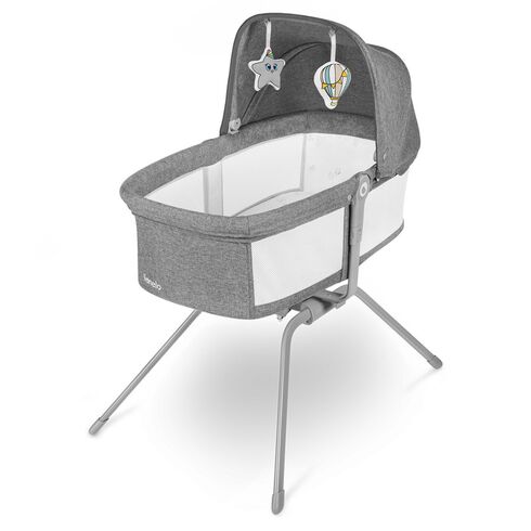 Patut balansoar Lionelo Malin, 3 in 1, Pliabil, 0-9 kg, Gri