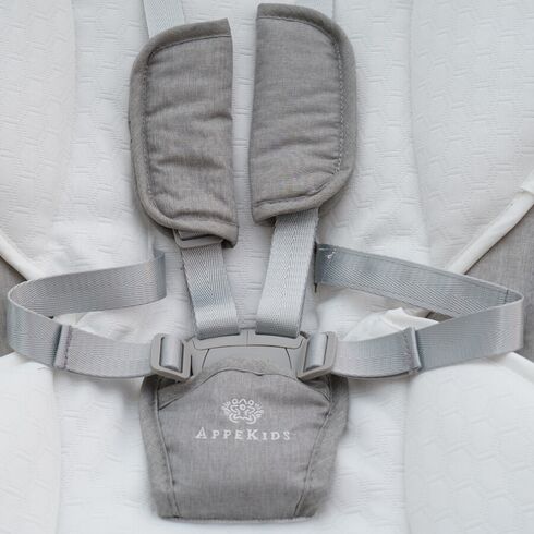 Leagan electric multifunctional pentru bebelusi AppeKids - I-Size - Powder Grey, Culoare: Gri,poza 4