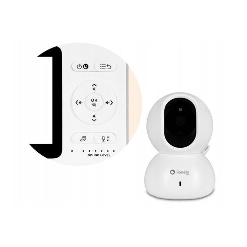 Videofon Lionelo Babyline 8.2 , Cu termometru, Cu melodii, Cu comunicare in 2 sensuri, Alb,poza 7
