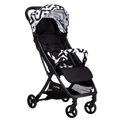 Carucior sport pliabil tip troler, Solo, Cu capotina UPF 50+, FreeON, Black/White, Culoare: Alb/Negru, Model: sport