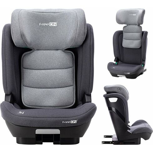 Scaun auto pentru copii, Rider, 100 - 150 cm/ 3 - 12 ani, FreeON, Grey, Culoare: Gri, Grupa: 15-36kg (4 ani - 12 ani) - poza 2 - ExclusivMAG.ro
