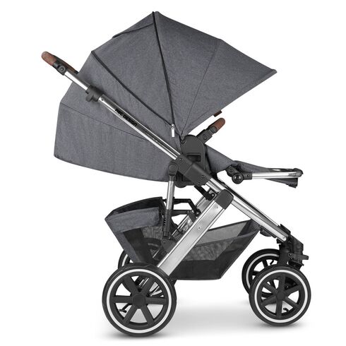 Carucior 2 in 1 Salsa 4 AIR Asphalt ABC Design, Culoare: Gri, Model: 2 in 1 - poza 9 - ExclusivMAG.ro