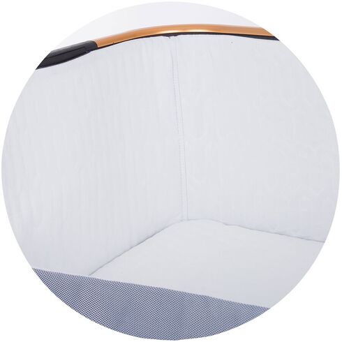 Patut Co-Sleeper Chipolino Baby Boss raven, Culoare: Gri/Negru, Dimensiuni: 95x65,poza 11