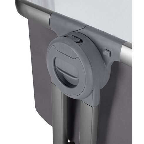 Patut co-sleeping pliabil si reglabil pe inaltime Carrello ARIA, Cloud Grey, Culoare: Gri, Dimensiuni: 80x50,poza 4