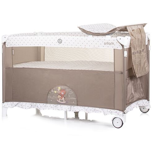 Patut pliabil Chipolino Palace Bear beige, Culoare: Bej, Dimensiuni: 120x60 - poza 4 - ExclusivMAG.ro