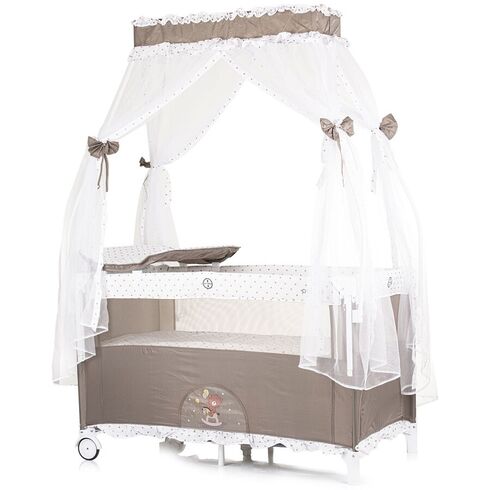 Patut pliabil Chipolino Palace Bear beige, Culoare: Bej, Dimensiuni: 120x60 - poza 3 - ExclusivMAG.ro