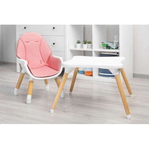Scaun de masa transformabil Caretero TUVA Pink, Culoare: Roz,poza 11  - ExclusivMAG.ro Scaun de masa transformabil Caretero TUVA Pink, Culoare: Roz,poza 11