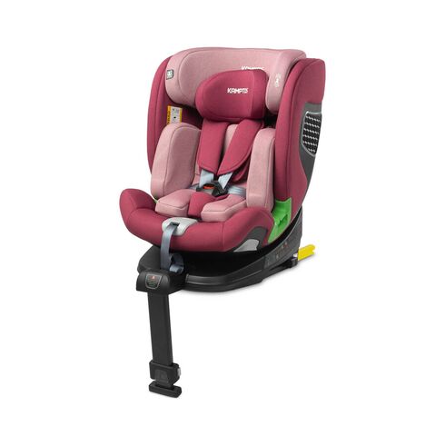 Scaun auto rotativ Caretero KAMPTOS I-Size 40-150 cm Roz, Culoare: Roz, Grupa: 0-36kg (0 luni - 12 ani)