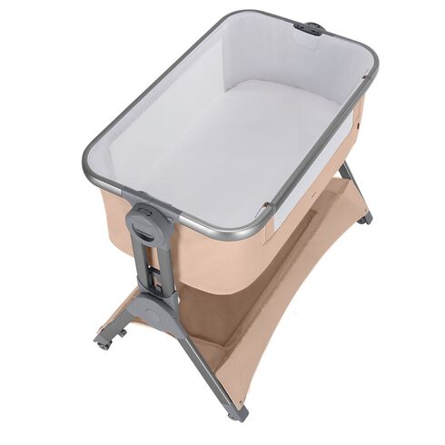 Patut co-sleeping pliabil si reglabil pe inaltime Carrello ARIA, Sand Beige, Culoare: Bej, Dimensiuni: 80x50,poza 3