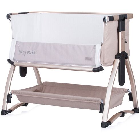Patut Co-Sleeper Chipolino Baby Boss humus, Culoare: Crem, Dimensiuni: 95x65,poza 5  - ExclusivMAG.ro Patut Co-Sleeper Chipolino Baby Boss humus, Culoare: Crem, Dimensiuni: 95x65,poza 5