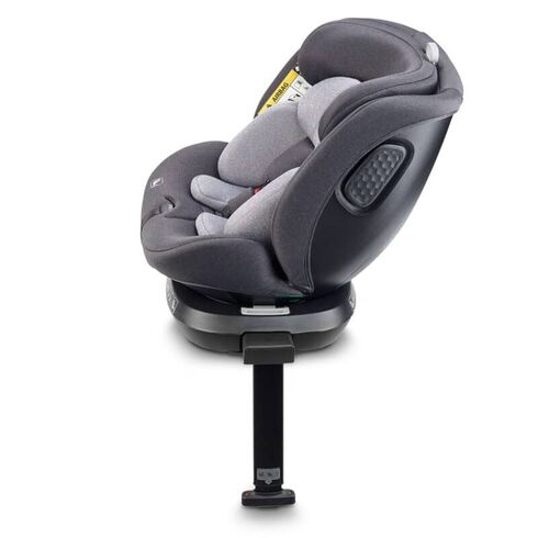 Scaun auto rotativ cu isofix, BabyGo MOVE360 Grey, 40-150 cm, certificat R129, Culoare: Gri, Grupa: 0-36kg (0 luni - 12 ani),poza 4