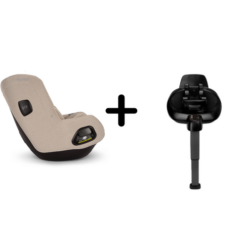 Scaun auto rotativ i-Size Nuna TODL next Biscotti, 40-105 cm + Baza isofix BASE next i-Size, Culoare: Bej, Grupa: 0-18kg (0 luni - 4 ani),poza 2