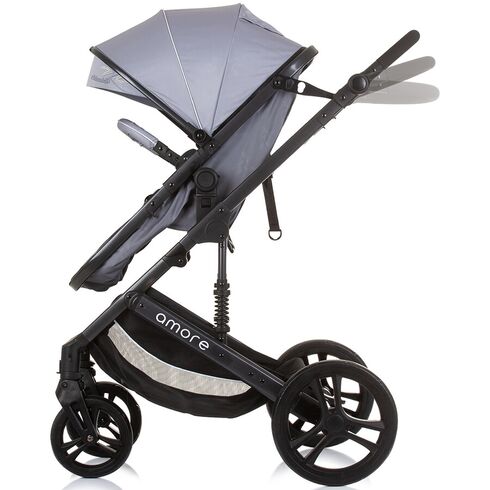 Carucior Chipolino Amore 2 in 1 ash grey, Culoare: Gri, Model: 2 in 1,poza 6