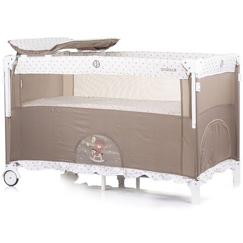 Patut pliabil Chipolino Palace Bear beige, Culoare: Bej, Dimensiuni: 120x60 - poza 5 - ExclusivMAG.ro