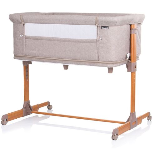 Patut Co-Sleeper si Tarc Chipolino Mommy 'n Me beige wood, Culoare: Bej, Dimensiuni: 90x50,poza 3