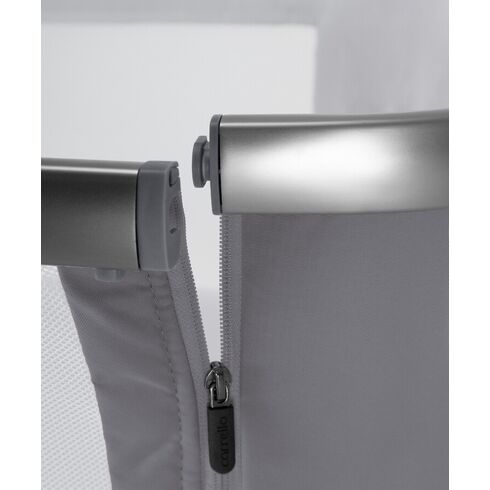 Patut co-sleeping pliabil si reglabil pe inaltime Carrello ARIA, Cloud Grey, Culoare: Gri, Dimensiuni: 80x50,poza 7