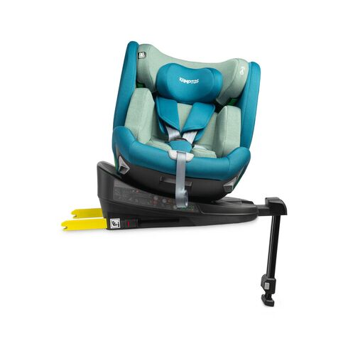 Scaun auto rotativ Caretero KAMPTOS I-Size 40-150 cm Albastru/Verde, Culoare: Turquoise, Grupa: 0-36kg (0 luni - 12 ani),poza 4  - ExclusivMAG.ro Scaun auto rotativ Caretero KAMPTOS I-Size 40-150 cm Albastru/Verde, Culoare: Turquoise, Grupa: 0-36kg (0 luni - 12 ani),poza 4